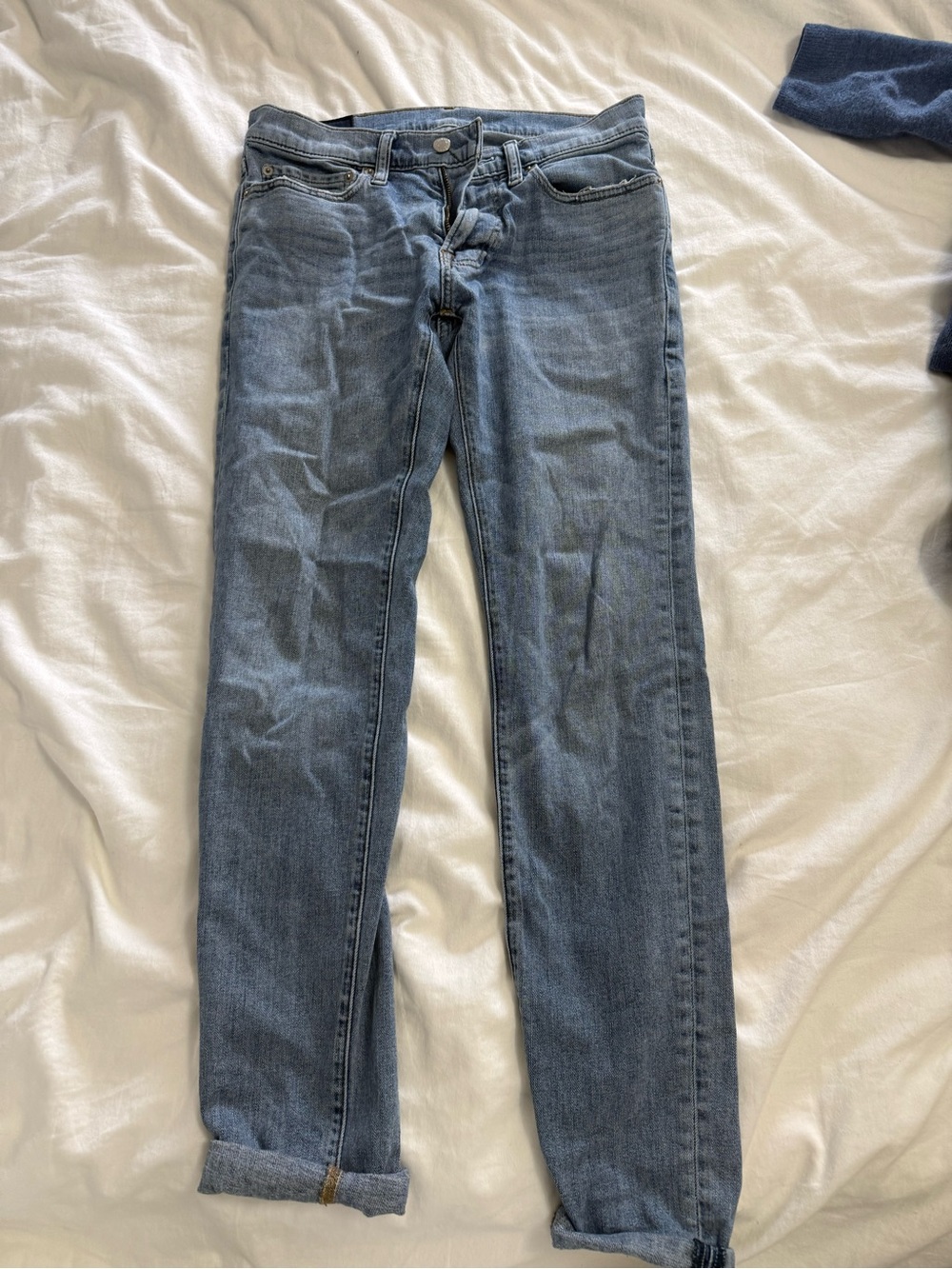 Abercrombie & Fitch Skinny Jeans in Medium Blue Denim